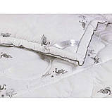 Дитяча ковдра зі штучного лебединого пуху 140х105 "Silver Swan demi" стьобана в мікрофібрі (320.52), фото 3