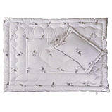 Дитяча ковдра зі штучного лебединого пуху 140х105 "Silver Swan demi" стьобана в мікрофібрі (320.52), фото 5