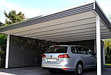 Навіс для автомобіля біля будинку, дачі в стилі Loft (лофт), фото 4