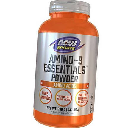 Кращі комплексні амінокислоти в порошку NOW Amino-9 Essentials Powder 330 р без смаку, фото 3