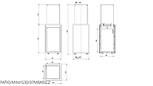 Газовий обігрівач Kratki PATIO MINI скло/чорний - дистанційне керування, фото 3