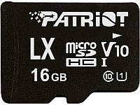 Patriot LX V10 16GB MicroSDHC Class10 U1 Card (PSF16GLX1MCH)