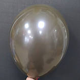 Латексна кулька пастель коричневий 10" / 48 / 26 Brown Gemar, фото 2