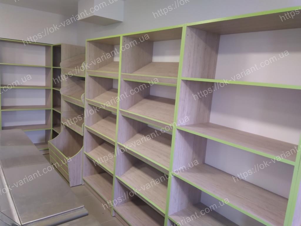 Торгові стелажі, прилавки для магазину. З ДСП., фото 1