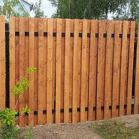 Дерев'яний паркан LNK "Шахівниця вертикальна" 2000х2000 мм. (ДВЗ-17)