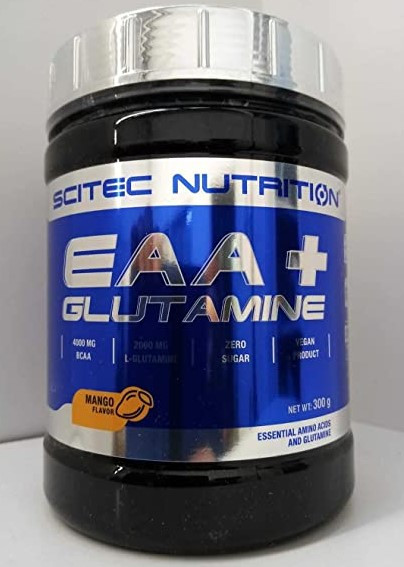 Всаа Глютамін Амінокислоти Scitec ЕАА + glutamine 300 г, фото 1