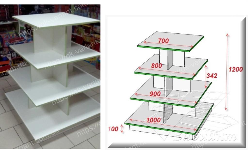 Стелаж острівний, фото 1
