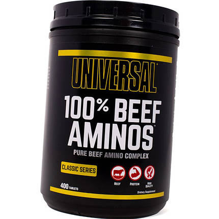 Яловичі Амінокислоти Universal 100% Beef Aminos 400 таб, фото 1