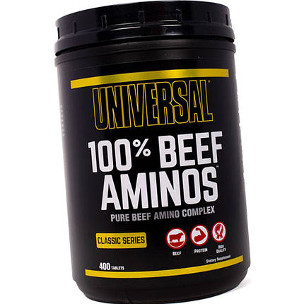 Яловичі Амінокислоти Universal 100% Beef Aminos 400 таб, фото 4