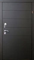 Форт-М Дверь уличная 3х контурная! Модель Трио-Горизонталь, цвет Венге темный горизонт