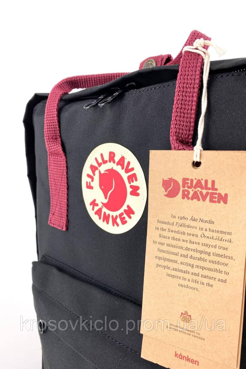 black and red kanken