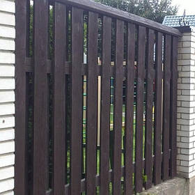 Дерев'яний паркан LNK "Шахівниця вертикальна" 2000х1800 мм. (ДВЗ-18)