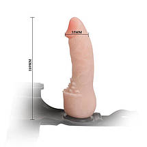 Страпон на ременях м'який Ultra Syberskin Penis Strapon розмір S-XXXL, фото 2