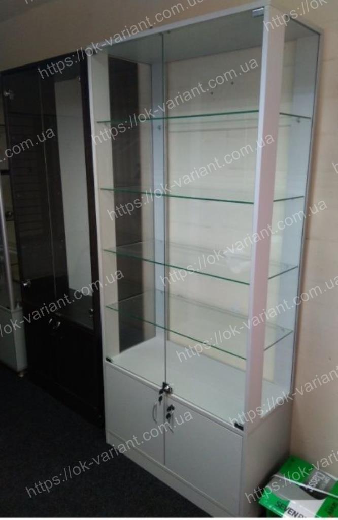 Вітрина скляна з ДСП, Торгова вітрина, Стелаж зі склом, фото 1