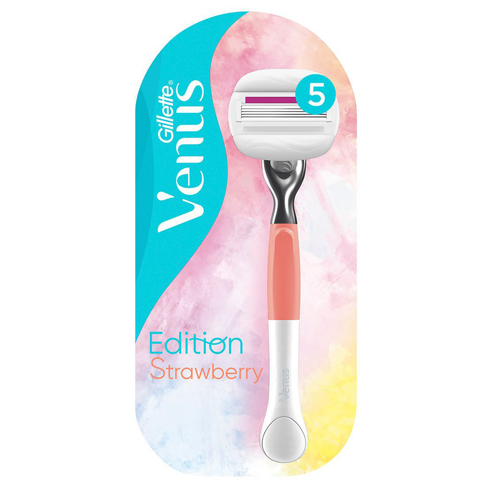 Жіночий бритвений станок Gillette Venus Strawberry Edition з 1 змінною касетою 02011