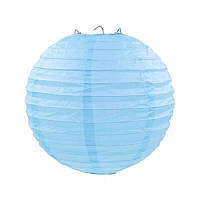 Бумажный подвесной шар 30см | Голубой
