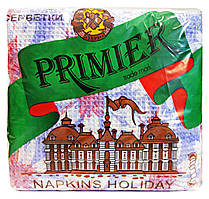 Серветки паперові Primier Napkins Holiday 230 x 230 мм кольорові з малюнком одношарові - 65 шт.