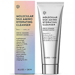 Молекулярное очищающее средство Allies Of Skin Molecular Silk Amino Hydrating Cleanser, 100 мл