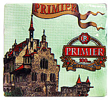 Серветки паперові Primier Classic 230 x 230 мм кольорові одношарові – 100 шт.