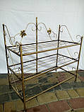 Полиця кована мала. Етажерка для взуття, фото 3