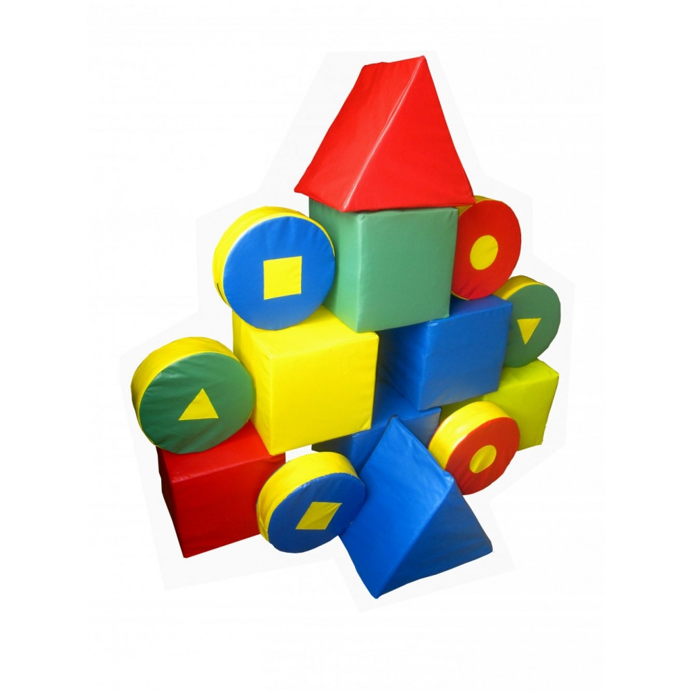 Ігровий модульний Конструктор Блок 1 шкірозамінник Різнобарвний (Тіа-sport ТМ)