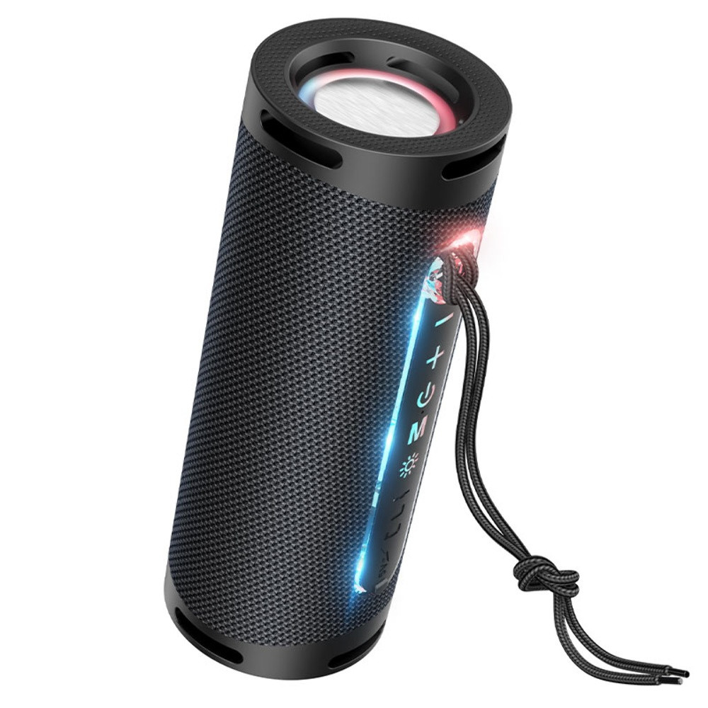DR Портативна Bluetooth колонка Hoco HC9 TWS з LED-підсвіткою black