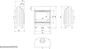 Камінна топка Kratki BLANKA 12, фото 3