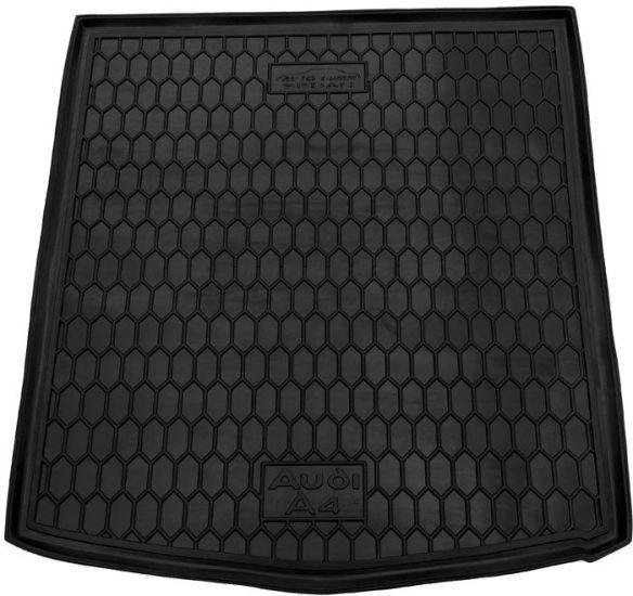 Килимок в багажник для Audi A4 (B6 - B7) (2000 - 2007) (седан) гумовий (AVTO-Gumm) автогум, фото 1