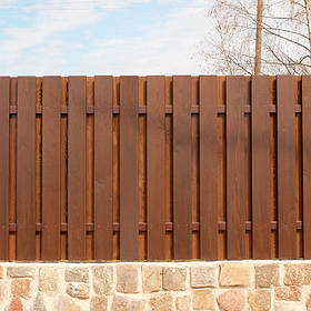 Дерев'яний паркан LNK "Шахівниця вертикальна" 2000х1700 мм. (ДВЗ-21)