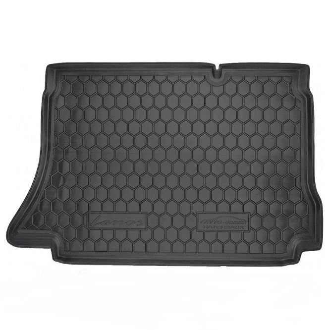 Килимок в багажник для Daewoo Lanos (хетчбек) гумово-пластиковий (AVTO-Gumm) автогум, фото 1