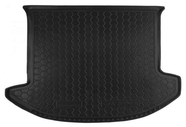 Килимок в багажник для Kia Carens (2006>) 5местный гумовий (AVTO-Gumm) автогум, фото 1