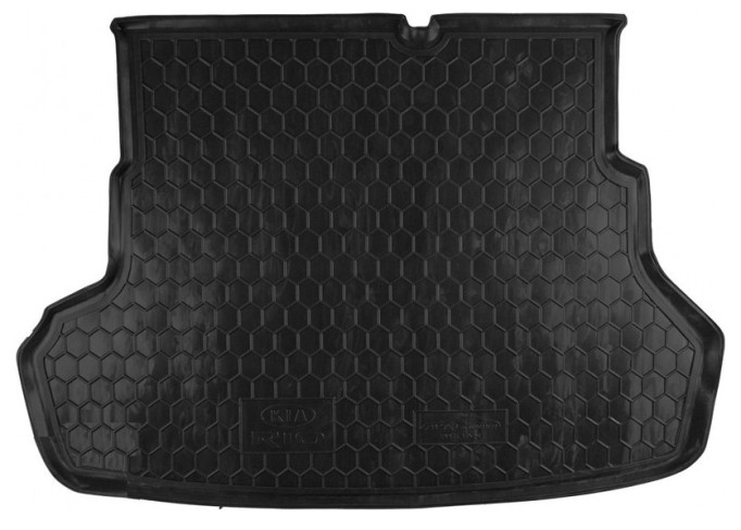 Килимок в багажник для Kia Rio (2011>) (седан) гумово-пластиковий (AVTO-Gumm) автогум, фото 1