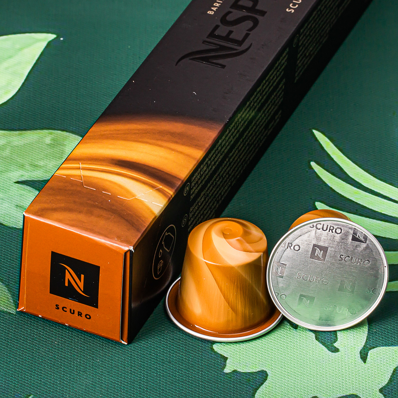Nespresso капсули Scuro — бленд для щільного еспресо макіато та лате, Швейцарія (10 шт.)