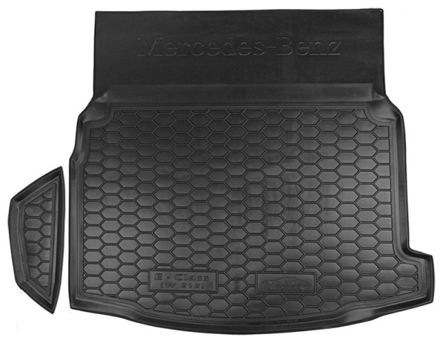 Килимок в багажник для Mercedes W213 SD гумовий (AVTO-Gumm) автогум, фото 1