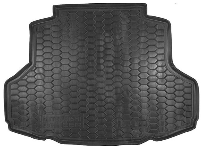 Килимок в багажник для Mitsubishi Lancer (2003>) (седан) гумовий (AVTO-Gumm) автогум, фото 1