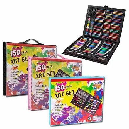 Художній набір для малювання Artistic Set у валізці без мольберта для дітей 150 деталей. УЦЕНКА