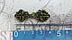 Застібка декоративна 012 silver black gold, фото 3
