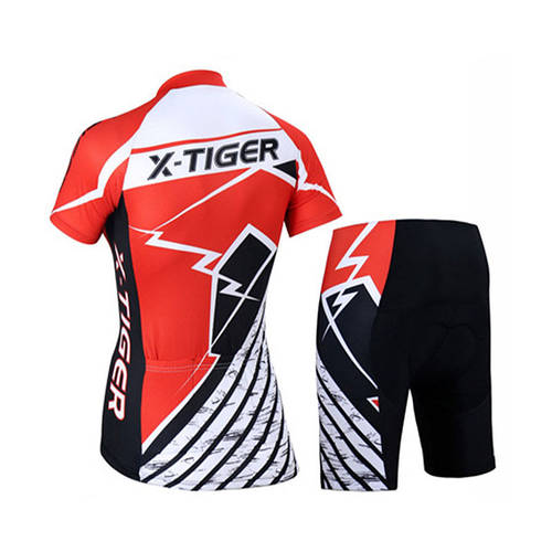 Велокостюм женский X-Тiger XW-DT-15401 Black Red 2XL короткий рукав ...