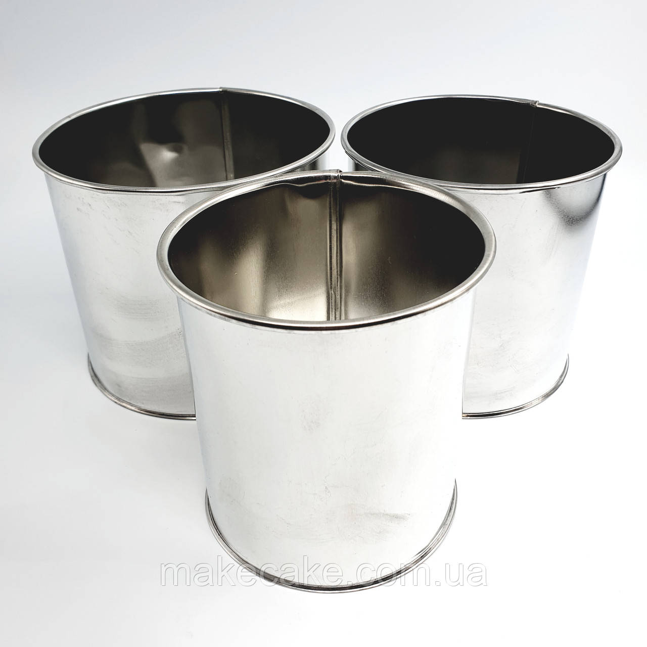 Набір залізних форм для випікання Пасхи (середні) — 3 шт., фото 1