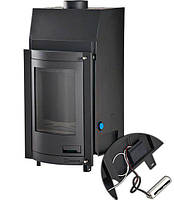 Камінна топка AQUAFLAM 7 PANORAMIC (водяний контур, напівавтомат)