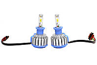LED лампы Н3 6000К 35W Комплект светодиодных ламп T1- Turbo ( лампы с активным охлаждением)