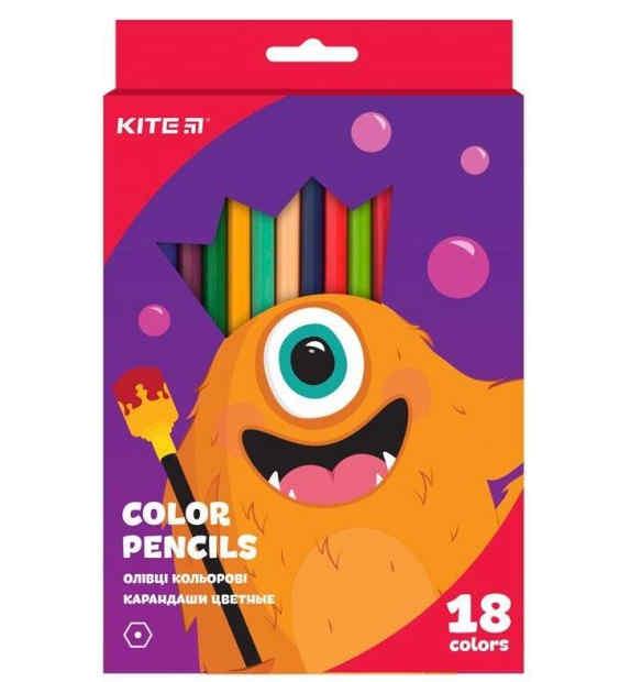 Олівці кольорові Kite Jolliers 18цв