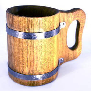 Кухоль 0,5 л дубовий, фото 3