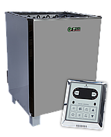 Кам'янка для сауни і лазні EcoFlame SAM D-15 15 кВт + пульт CON6
