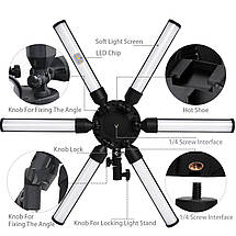 Професійна Fill Light TL-900S лампа з штатив-триногою для косметології, фото 4