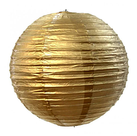 Бумажный подвесной шар 30см | Золото