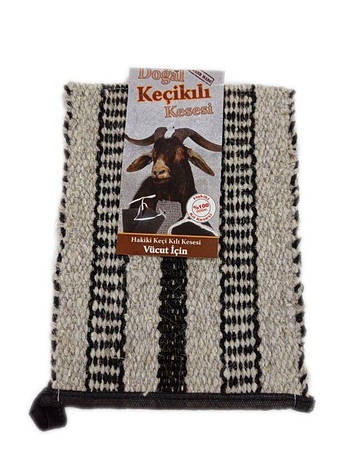Турецька мочалка для пілінгу супер жорстка GOAT (шерсть100%) для хамама - турецької лазні, фото 1