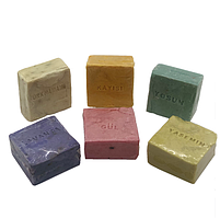 Натуральне оливкове Мило квадратне / 130 гр для хамама - турецької лазні