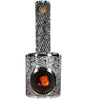 Піч дров'яна для сауни IKI Original Plus зі скляними дверцятами та прямим димоходом