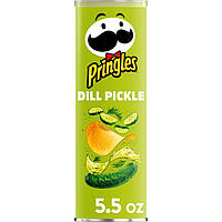 Чипсы Pringles Dill Pickle (соленый огурец) (Примятая упаковка)